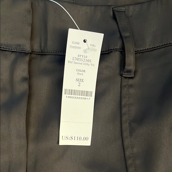 NWT WHBM Women’s Black Cargo Pants, Sz. 2 - Picture 3 of 16